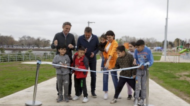 Quilmes tiene un nuevo espacio gratuito y frente al río: inauguraron el Parque de la Ribera