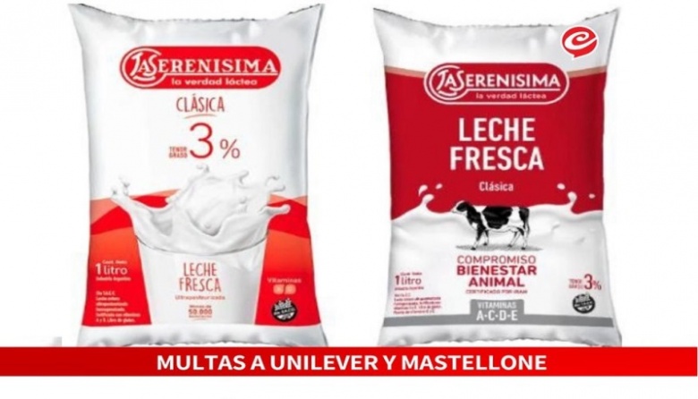 Multan a Mastellone y Unilever por vender productos mellizos a distintos precios