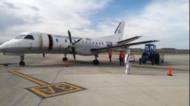 LADE retomó sus vuelos de transporte de pasajeros en la Patagonia argentina