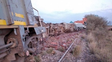 Villarino: descarriló un tren de cargas con 52 vagones