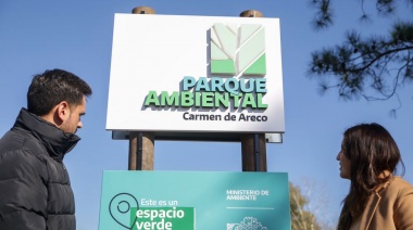 Carmen de Areco: inauguraron un parque ambiental en el balneario
