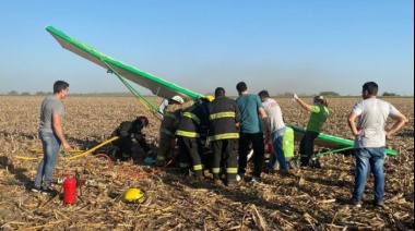 Cayó una avioneta en Pergamino y el piloto está gravemente herido