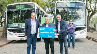 San Pedro se suma al sistema SUBE para beneficiar a 12 mil usuarios de transporte público