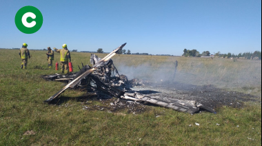 Trágico accidente de una aeronave en Cañuelas terminó con dos hombres calcinados
