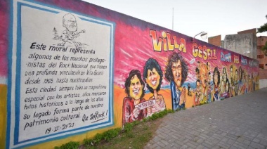 Inauguran en Villa Gesell el mural de Rock Nacional “más grande del país”
