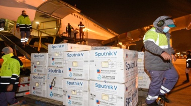 Llegaron otras 500 mil dosis de Sputnik V y ya superan los 12,6 millones las recibidas  en el país