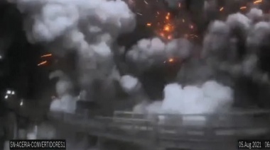 Impactante explosión en la planta de Siderar ubicada en San Nicolás