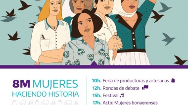 8M: la gobernación bonaerense prepara actividades populares para reconocer a las mujeres del bicentenario