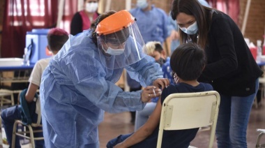 Ya son más de 100 mil los niños y niñas vacunados en la provincia