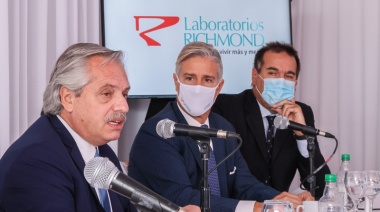 El Presidente visitó la planta del laboratorio Richmond que invertirá 80 millones de dólares en el país