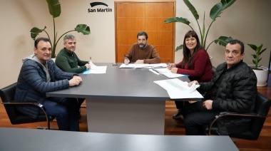 San Martín firmó un convenio con Nación para el financiamiento de la obra del Parque Lineal Güemes