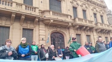 Protesta de Trabajadores Municipales en Coronel Suárez