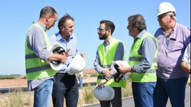 Los Ministros de Infraestructura Agustín Simone y Gabriel Katopodis recorrieron las obras de la Ruta 8