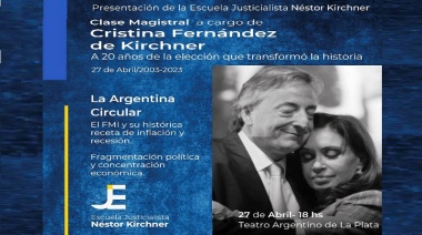 Presentan la Escuela Justicialista Néstor Kirchner en el Teatro Argentino de La Plata